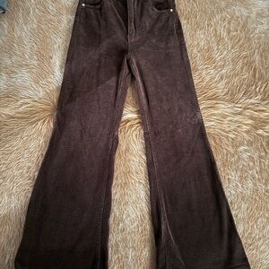 ROLLA'S Chocolate Corduroy Flare Pants